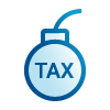 Tax bomb icon