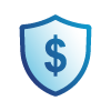 Money shield icon